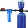 Aquasana Whole House Water Filter System - Carbon & KDF Home Water Filtration - Filters Sediment & 97% Of Chlorine - 600,000 Gl - EQ-600